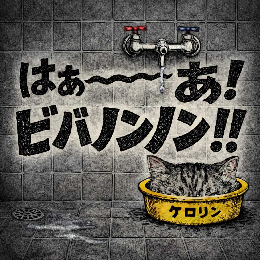 ケロリンの洗面器とビバノンノン